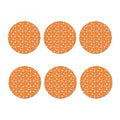 Halloween Skull Pattern Print Coaster Set