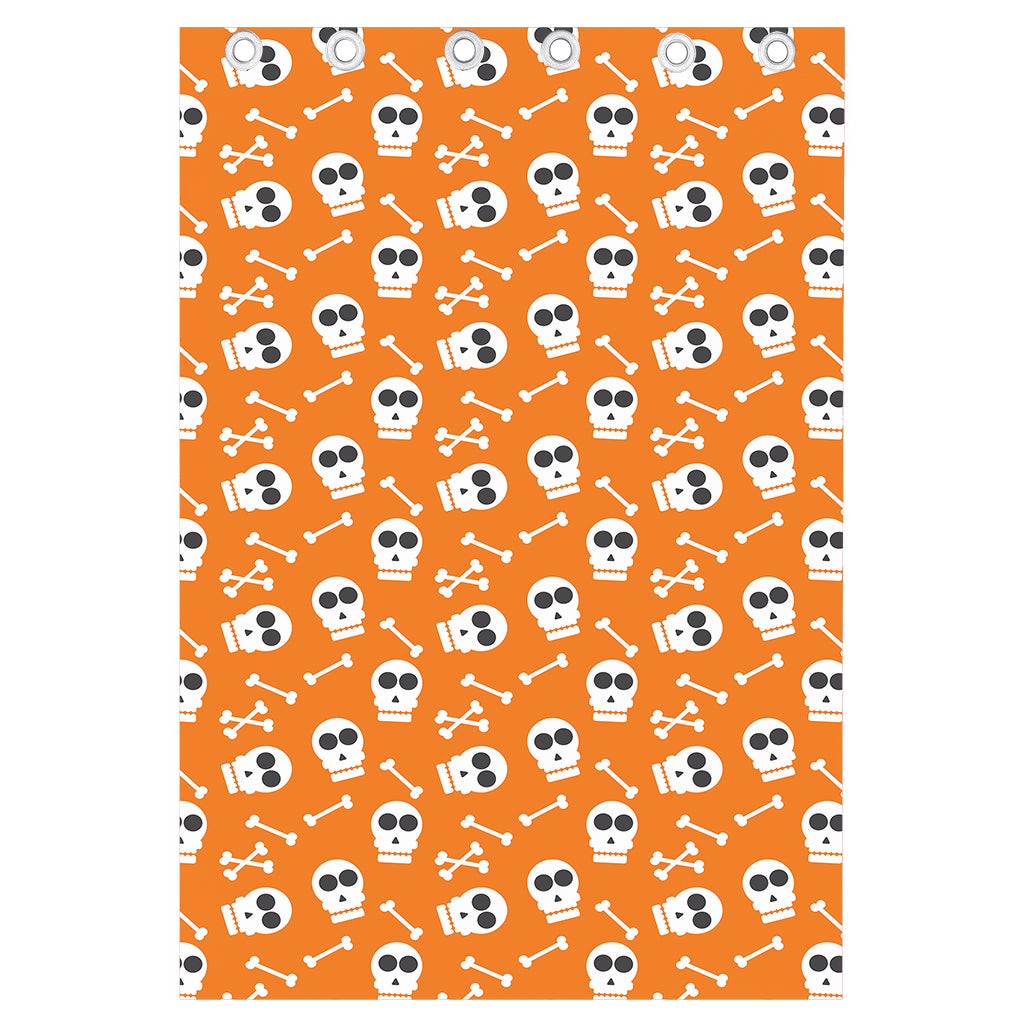 Halloween Skull Pattern Print Curtain