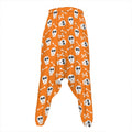 Halloween Skull Pattern Print Hammer Pants