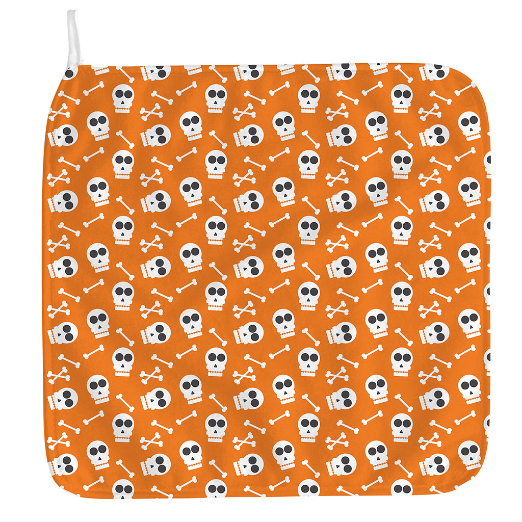Halloween Skull Pattern Print Hand Towel