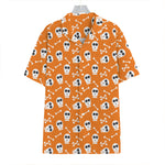 Halloween Skull Pattern Print Hawaiian Shirt