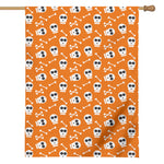 Halloween Skull Pattern Print House Flag