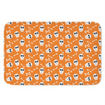Halloween Skull Pattern Print Indoor Door Mat