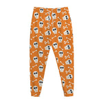 Halloween Skull Pattern Print Jogger Pants
