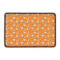 Halloween Skull Pattern Print Kitchen Mat