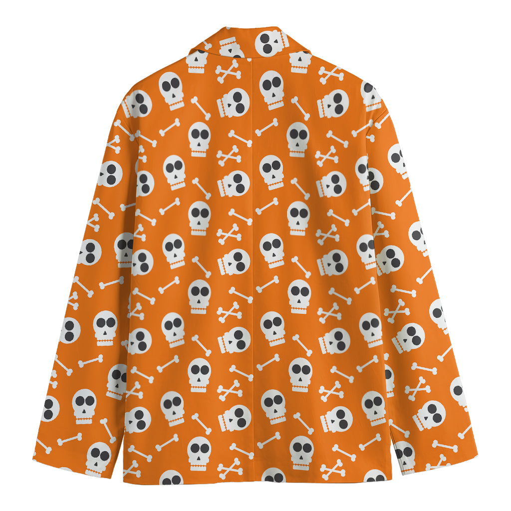 Halloween Skull Pattern Print Men's Blazer
