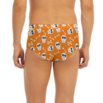 Halloween Skull Pattern Print Men's Briefs