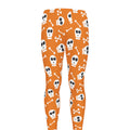Halloween Skull Pattern Print Men's Leggings