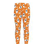 Halloween Skull Pattern Print Men's leggings