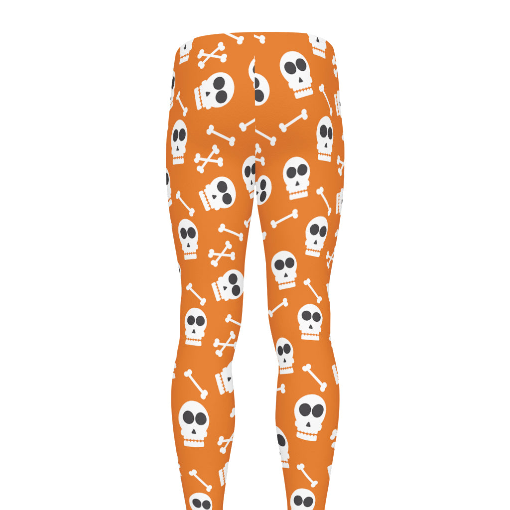 Halloween Skull Pattern Print Men's leggings