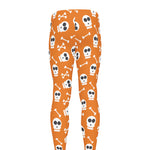 Halloween Skull Pattern Print Men's leggings