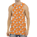 Halloween Skull Pattern Print Men's Muscle Tank Top