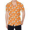 Halloween Skull Pattern Print Men's Shirt