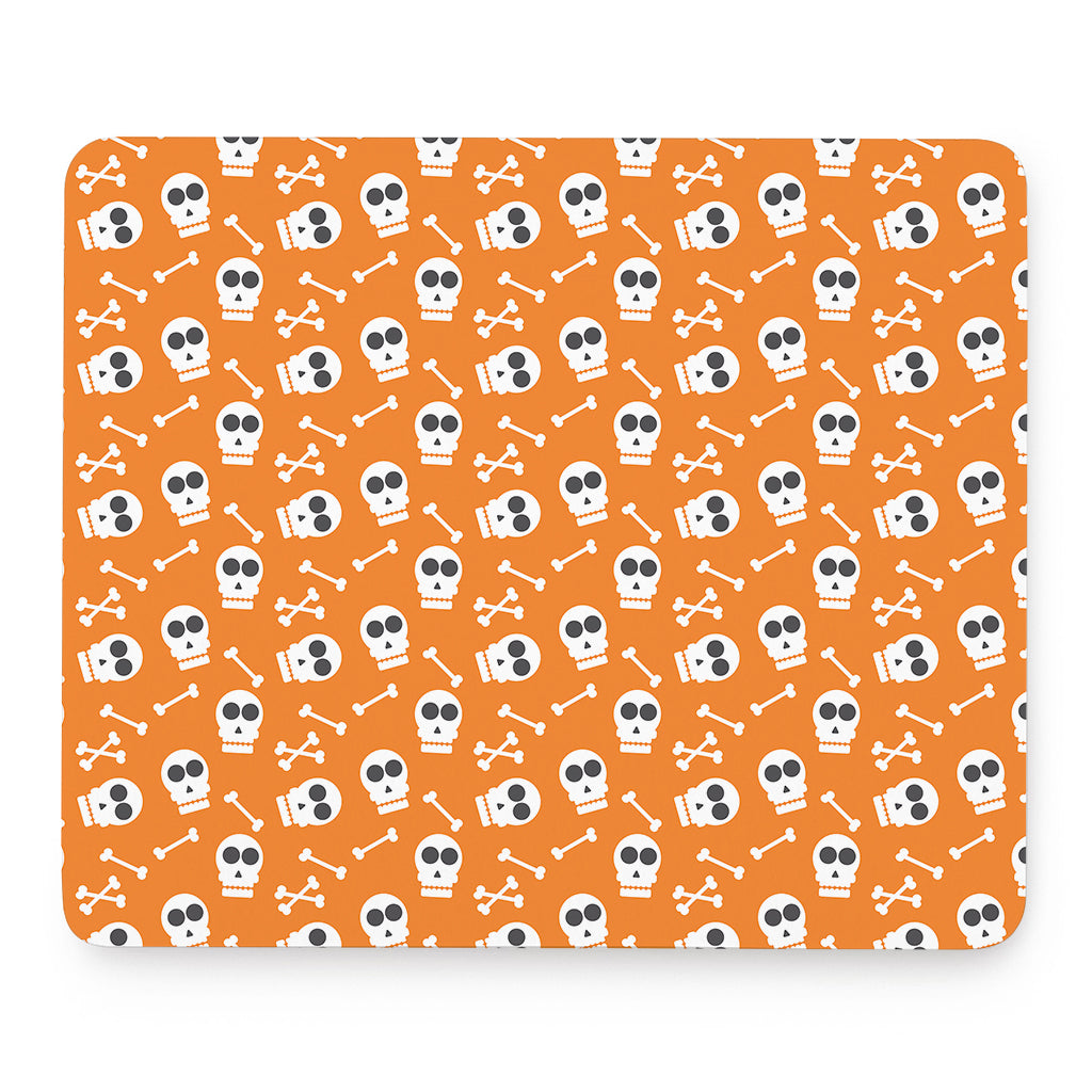 Halloween Skull Pattern Print Mouse Pad