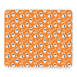Halloween Skull Pattern Print Mouse Pad