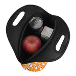 Halloween Skull Pattern Print Neoprene Lunch Bag