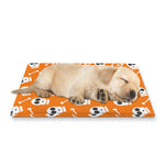 Halloween Skull Pattern Print Pet Cooling Mat Cover