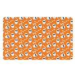 Halloween Skull Pattern Print Polyester Doormat