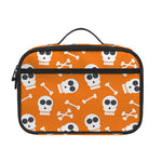 Halloween Skull Pattern Print Portable Lunch Bag