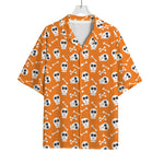 Halloween Skull Pattern Print Rayon Hawaiian Shirt
