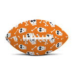 Halloween Skull Pattern Print Rugby Ball