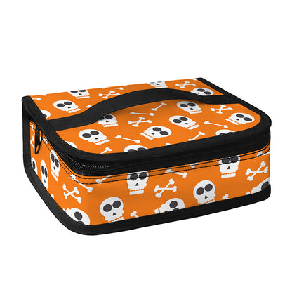Halloween Skull Pattern Print Small Lunch Bag