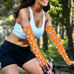 Halloween Skull Pattern Print Sun Protection Arm Sleeves