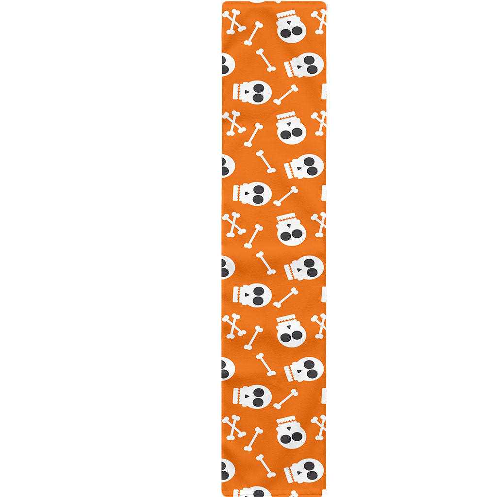 Halloween Skull Pattern Print Table Runner