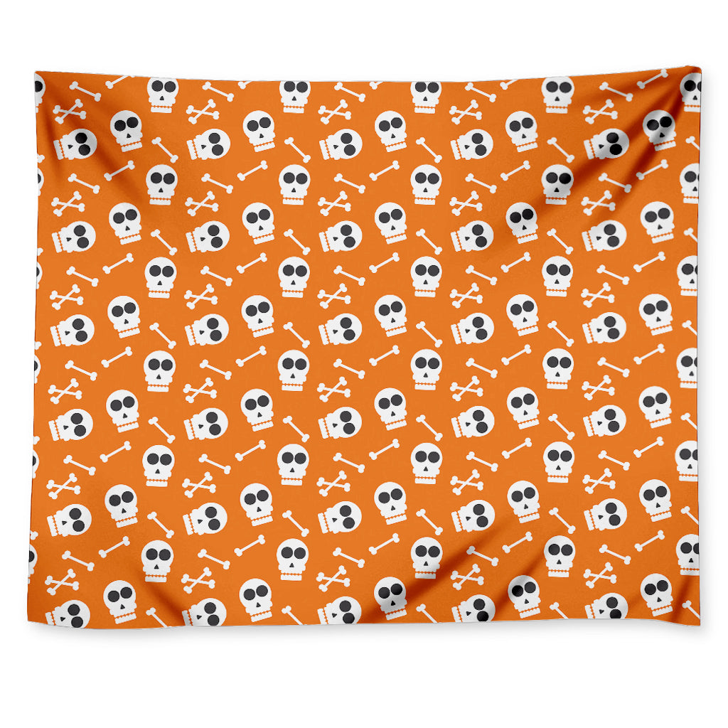 Halloween Skull Pattern Print Tapestry