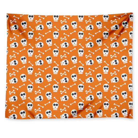 Halloween Skull Pattern Print Tapestry