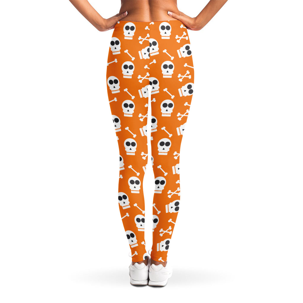 Halloween Skull Pattern Print Women's Leggings