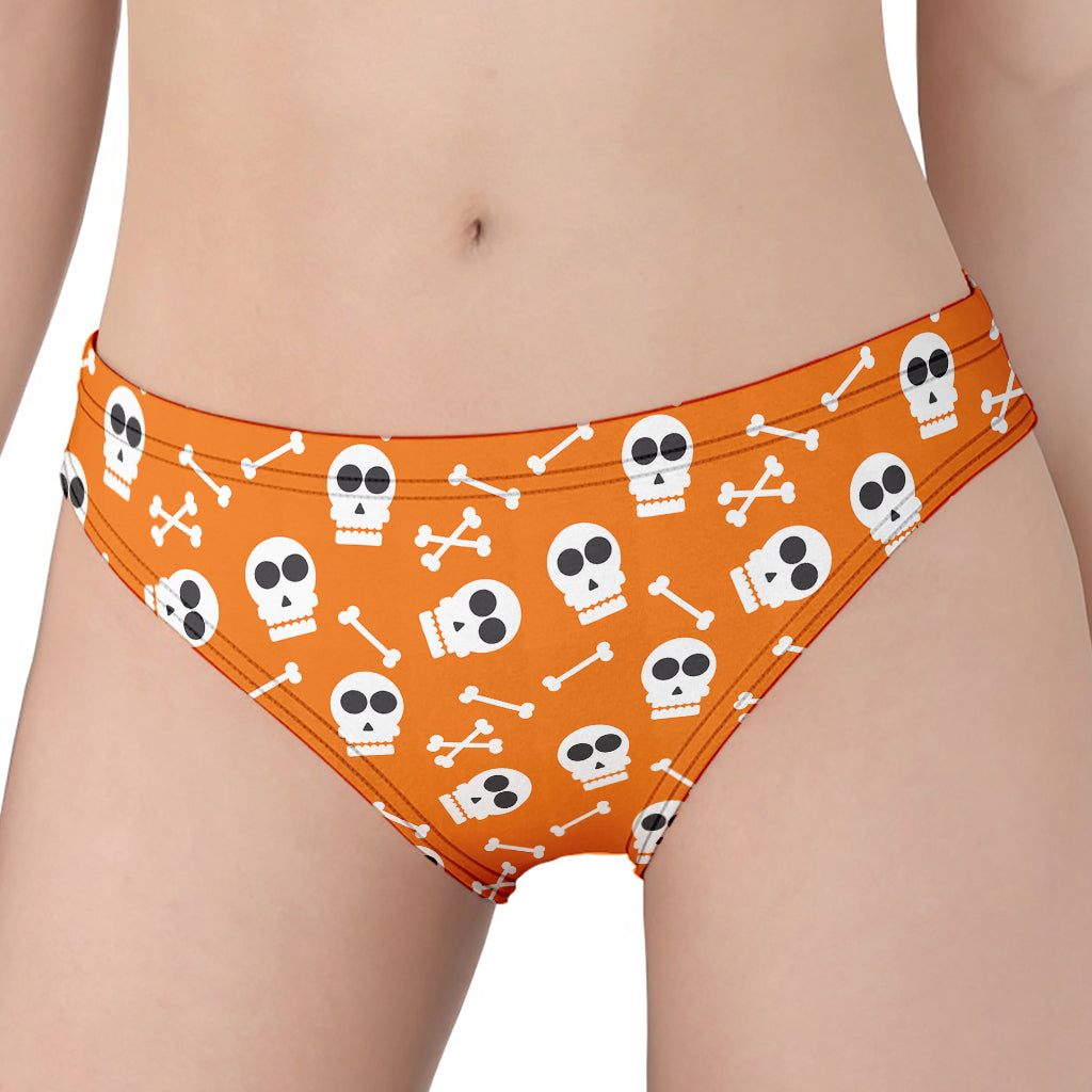 Halloween Skull Pattern Print Women's Panties