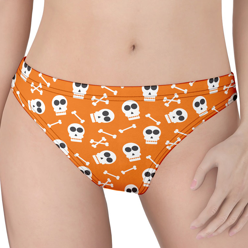 Halloween Skull Pattern Print Women's Thong