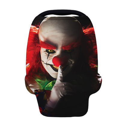 Halloween Smiling Clown Print Baby Seat Cover