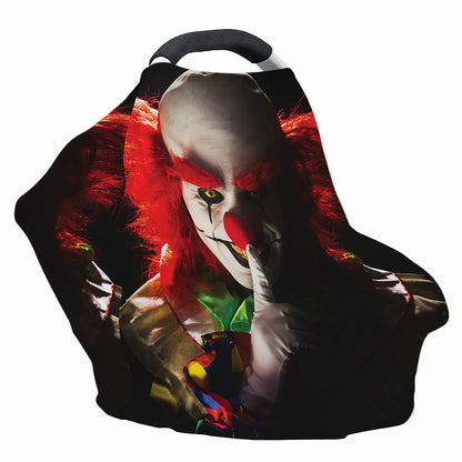 Halloween Smiling Clown Print Baby Seat Cover