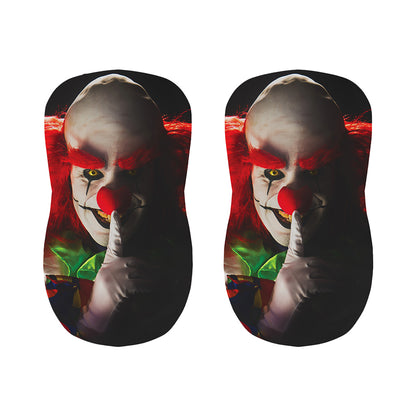 Halloween Smiling Clown Print Bar Stool Covers