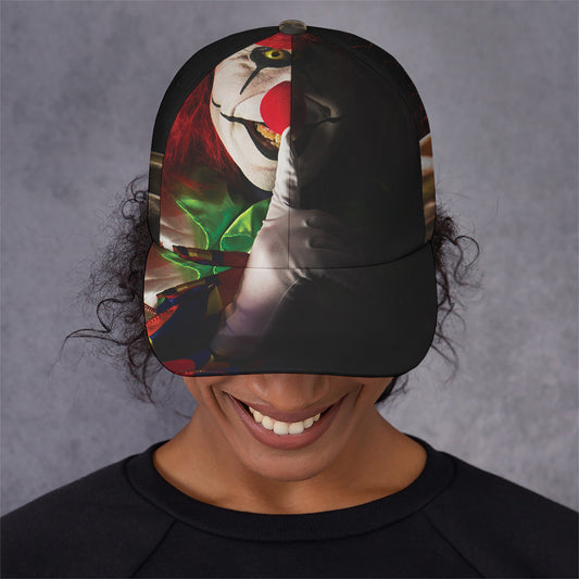Halloween Smiling Clown Print Baseball Cap