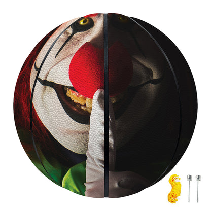 Halloween Smiling Clown Print Basketball