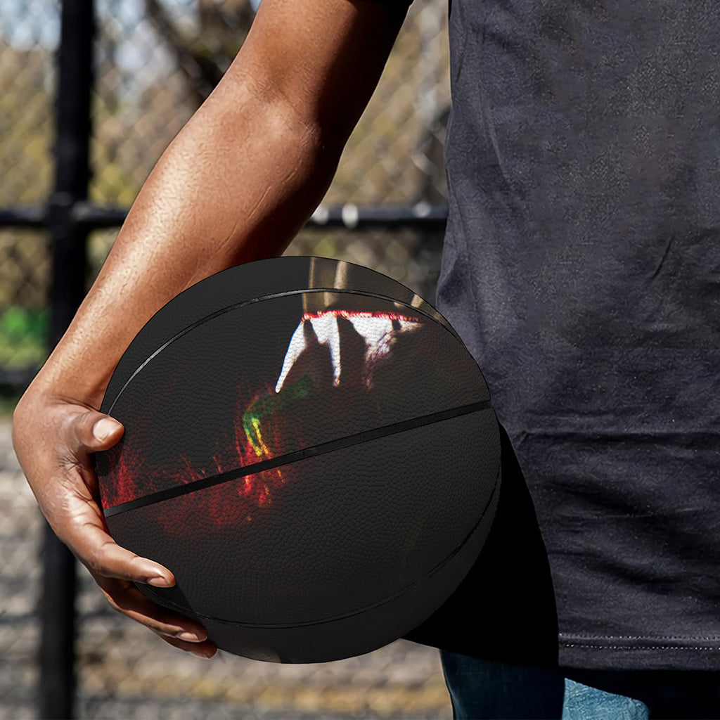 Halloween Smiling Clown Print Basketball