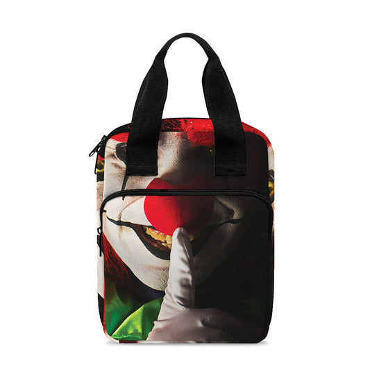 Halloween Smiling Clown Print Bible Tote Bag