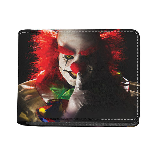 Halloween Smiling Clown Print Bifold Wallet