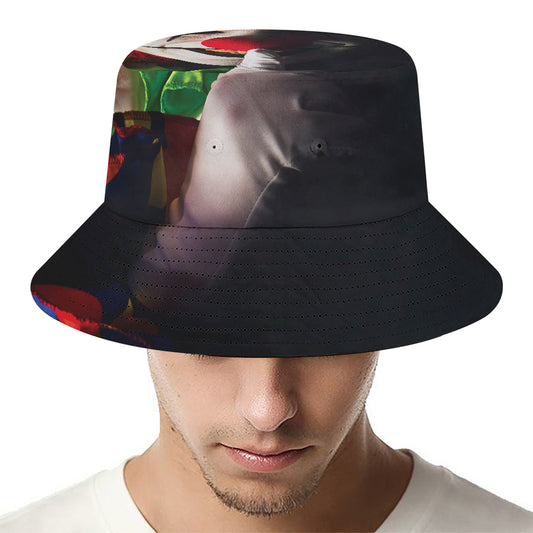 Halloween Smiling Clown Print Bucket Hat