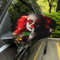 Halloween Smiling Clown Print Car Side Mirror Covers