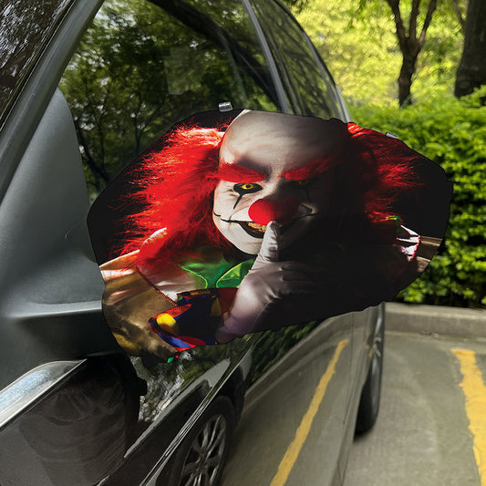 Halloween Smiling Clown Print Car Side Mirror Covers