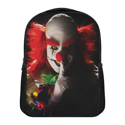 Halloween Smiling Clown Print Casual Backpack