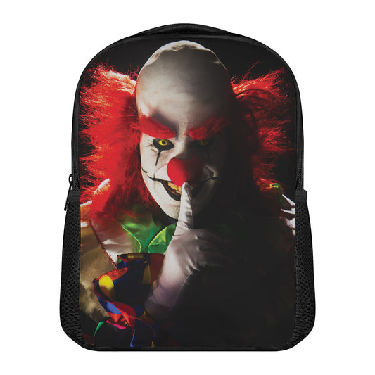 Halloween Smiling Clown Print Casual Backpack