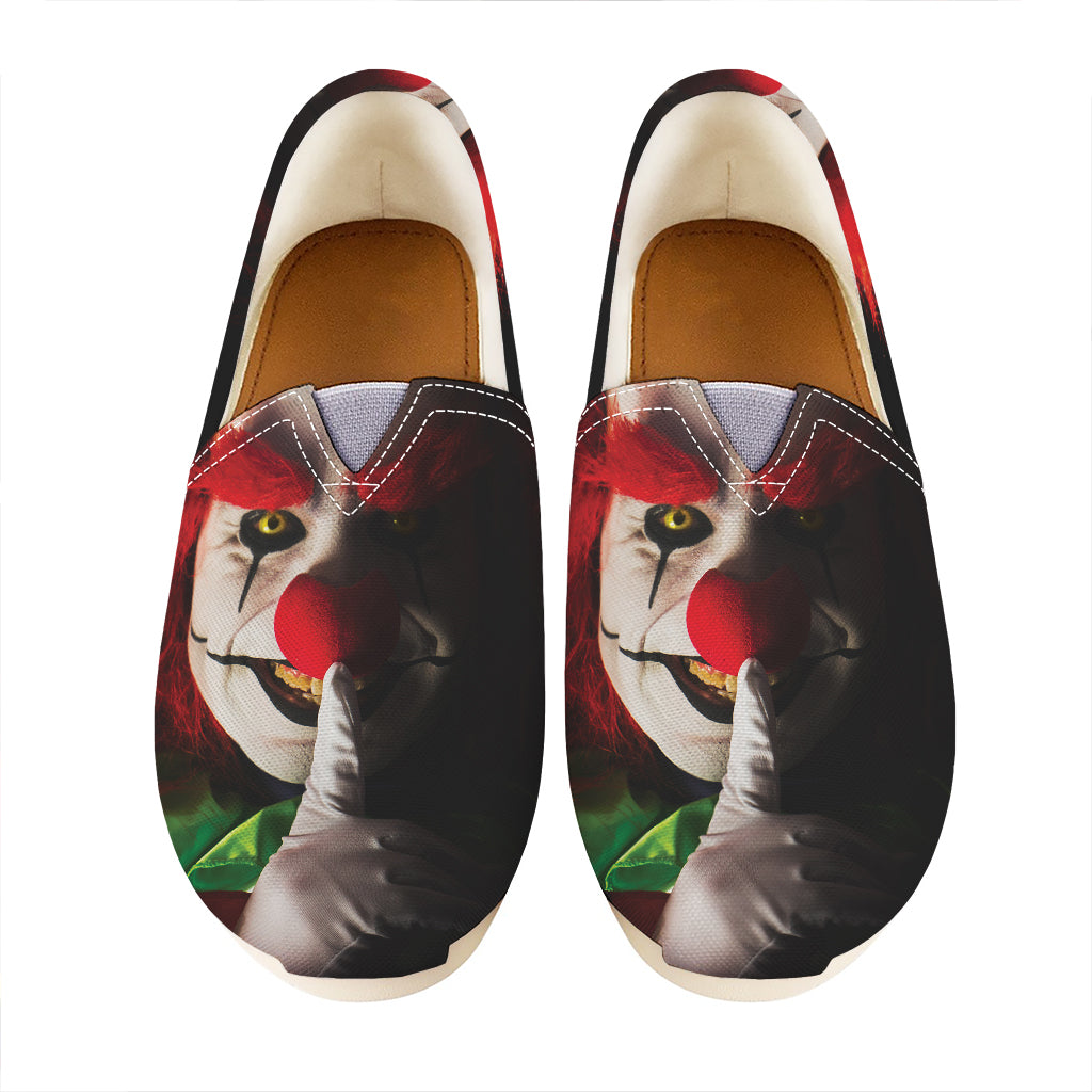 Halloween Smiling Clown Print Casual Shoes
