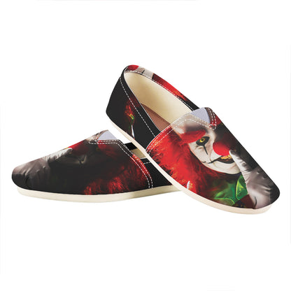 Halloween Smiling Clown Print Casual Shoes