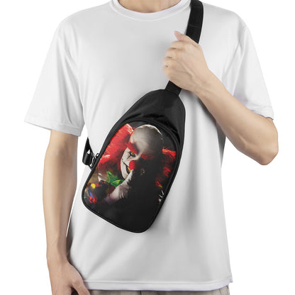 Halloween Smiling Clown Print Chest Bag