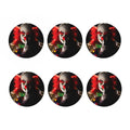 Halloween Smiling Clown Print Coaster Set